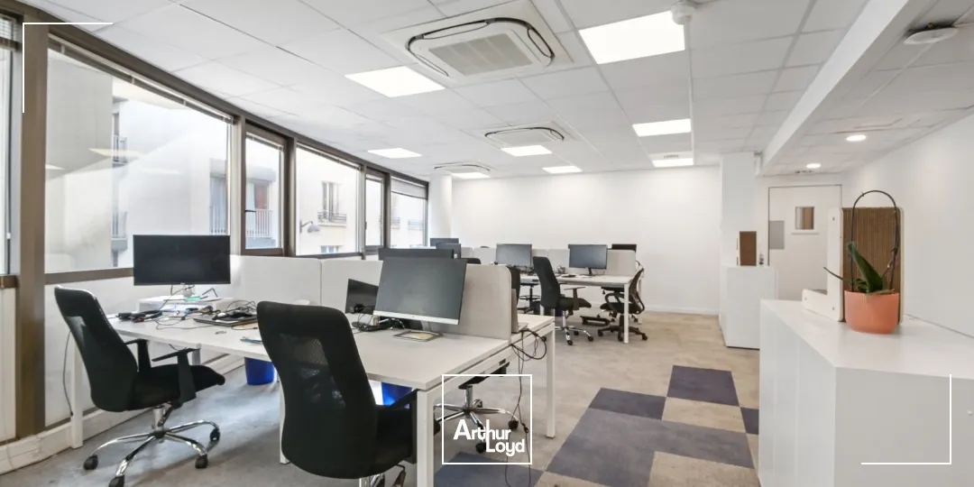 Bureaux rationnels, calmes proches d'un quartier commerçant et animé de Paris (rue de Passy)