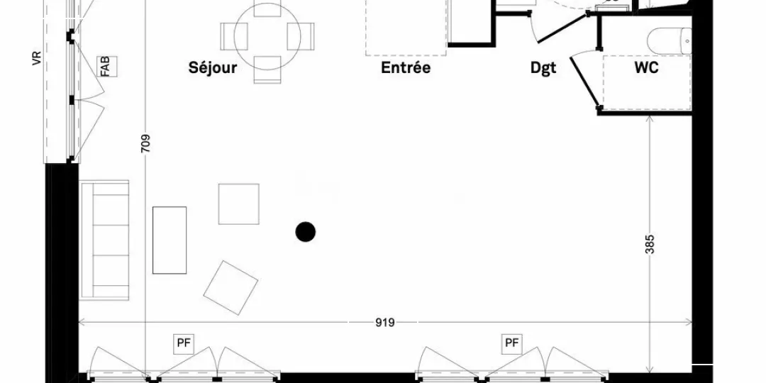 BUREAUX à LOUER de 64.1 m²