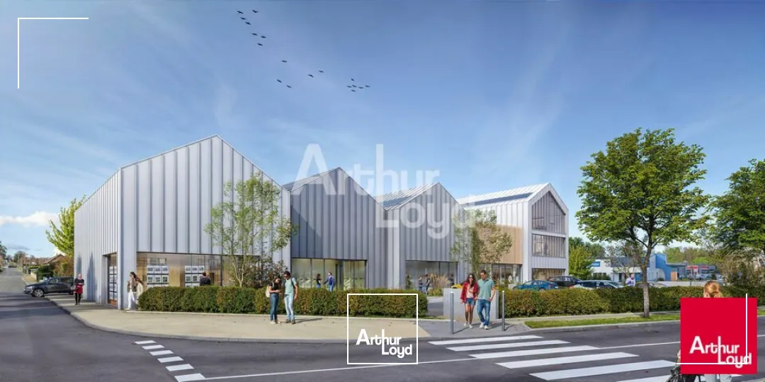 ST GERVAIS LA FORÊT - LOCATION 2 CELLULES COMMERCIALES 163,51 M² et 186,90 M² - ZONE COMMERCIALE 