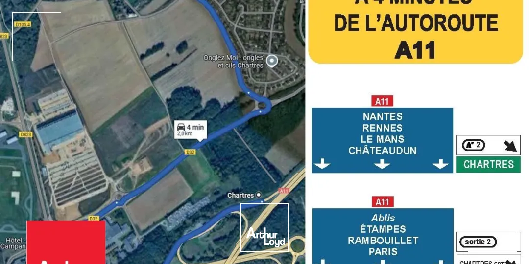 Local d'activité à louer à GASVILLE OISEME 28300