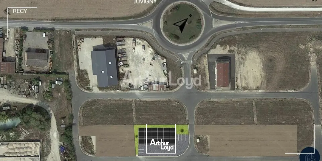 Secteur RECY (51) - à louer - Ensemble de 2 cellules d'activités avec bureaux de 268m2 chacune 