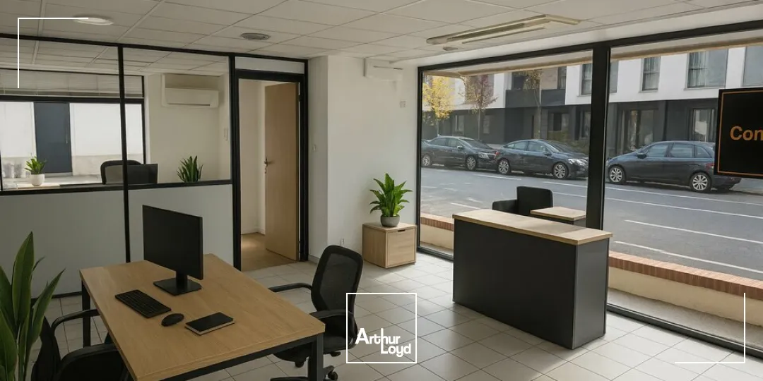 TOURS CENTRE PROCHE GARE LOCAL COMMERCIAL A LOUER 123 M² AVEC PARKINGS