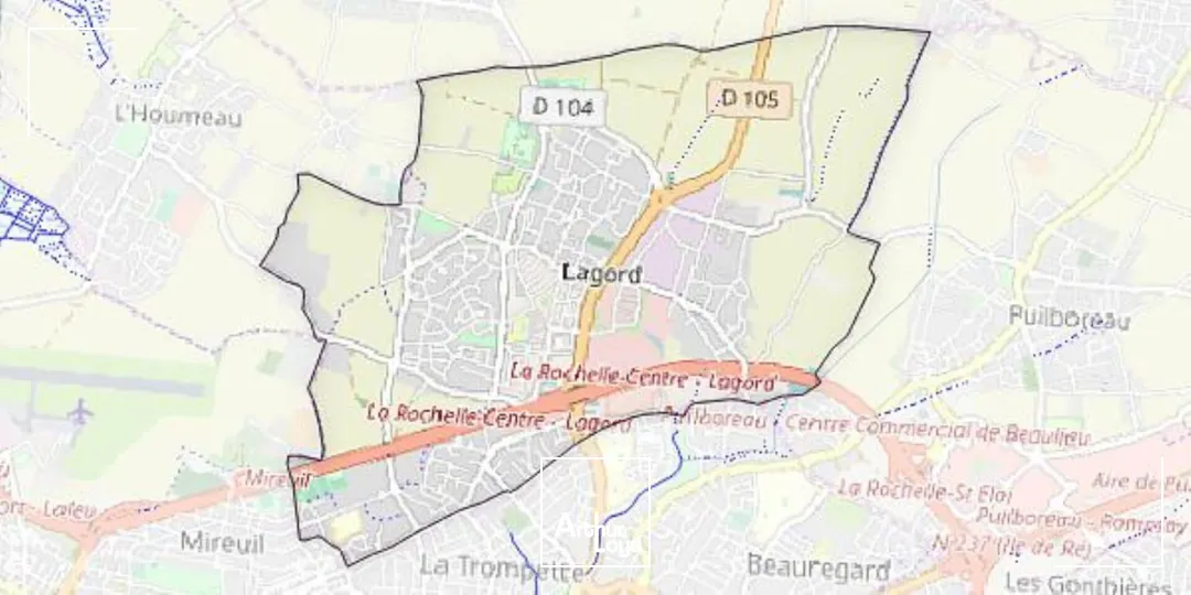 A vendre Terrain Lagord 1414 m²