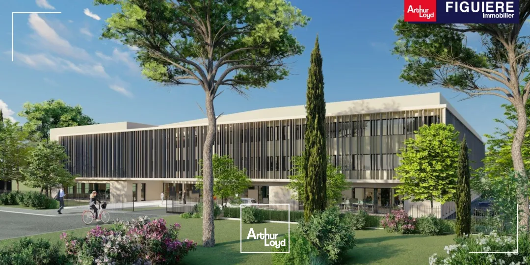 Emplacement exceptionnel, un immeuble de 5 616 m² de bureaux neufs avec des prestations de standing et de grandes terrasses accessibles.