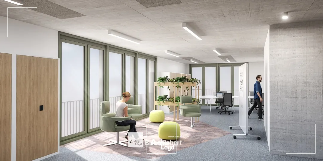 A louer - WORK #1 - Bureaux lumineux à Confluence - Lyon 2ème