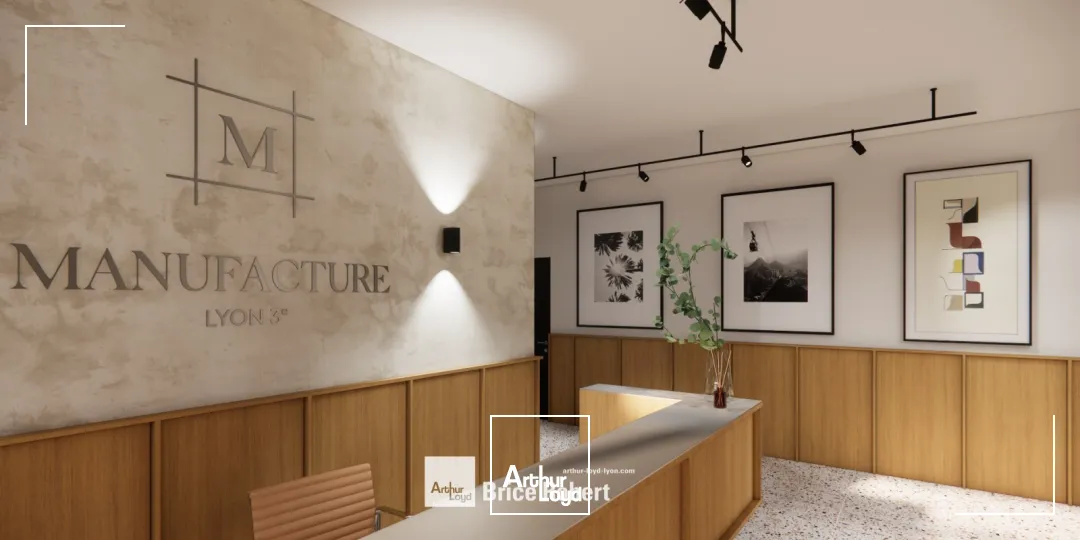 A louer - MANUFACTURE - Bureaux neufs avec prestations qualitatives - Lyon 3ème Part Dieu 