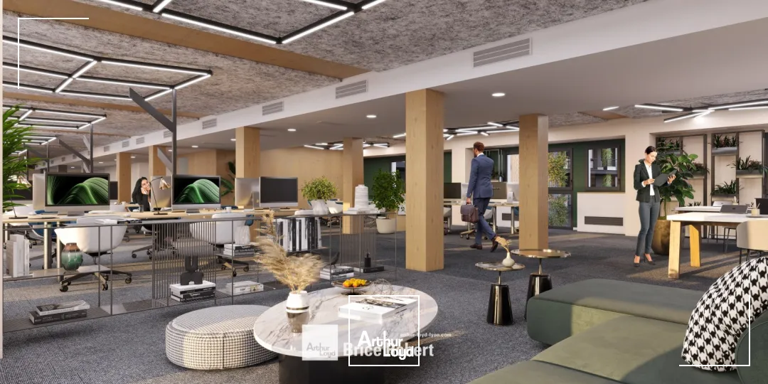 A vendre ou à louer - VERTICAL - Bureaux restructurés proches de Jean Macé - Lyon 7ème