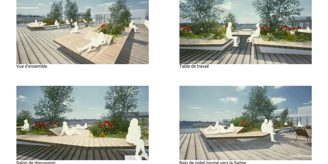 A louer - SOCONA - Bureaux avec hall arborés - Lyon 9ème Vaise 