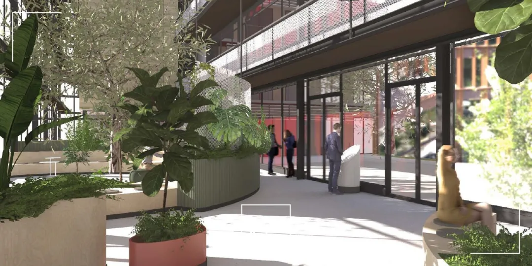 A louer - SOCONA - Bureaux avec hall arborés - Lyon 9ème Vaise 