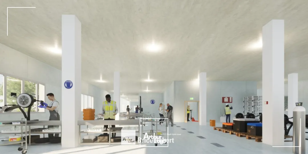 A louer - Locaux d'activités avec architecture innovante avec belle hauteur sous plafond - Villeurbanne