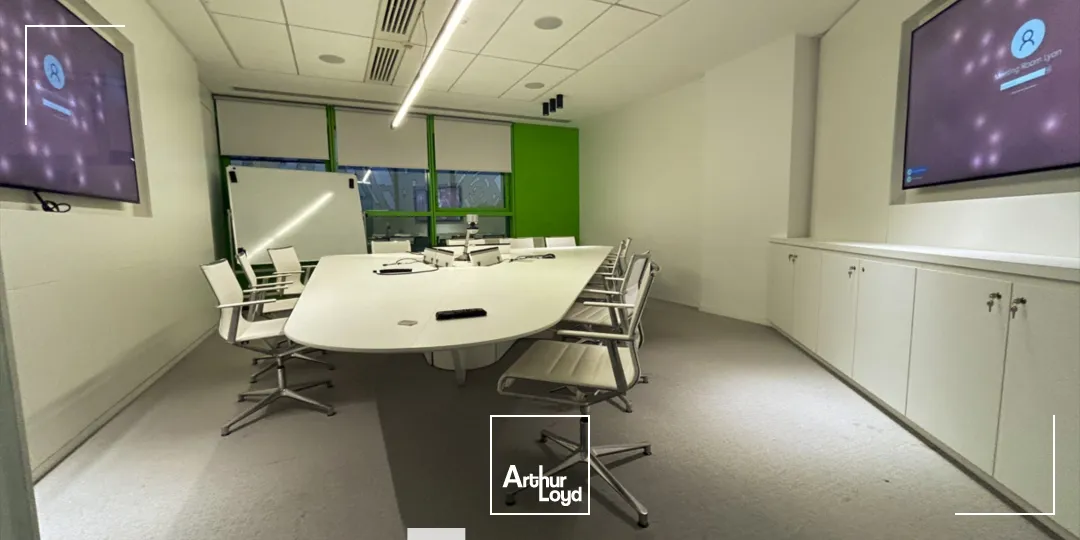 A louer - LE CUBE VERT - Bureaux aménagés - Lyon 2ème Confluence 