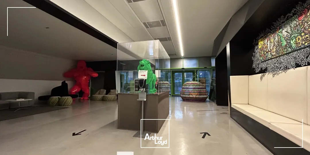 A louer - LE CUBE VERT - Bureaux aménagés - Lyon 2ème Confluence 