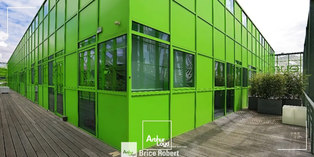 A louer - LE CUBE VERT - Bureaux aménagés - Lyon 2ème Confluence 
