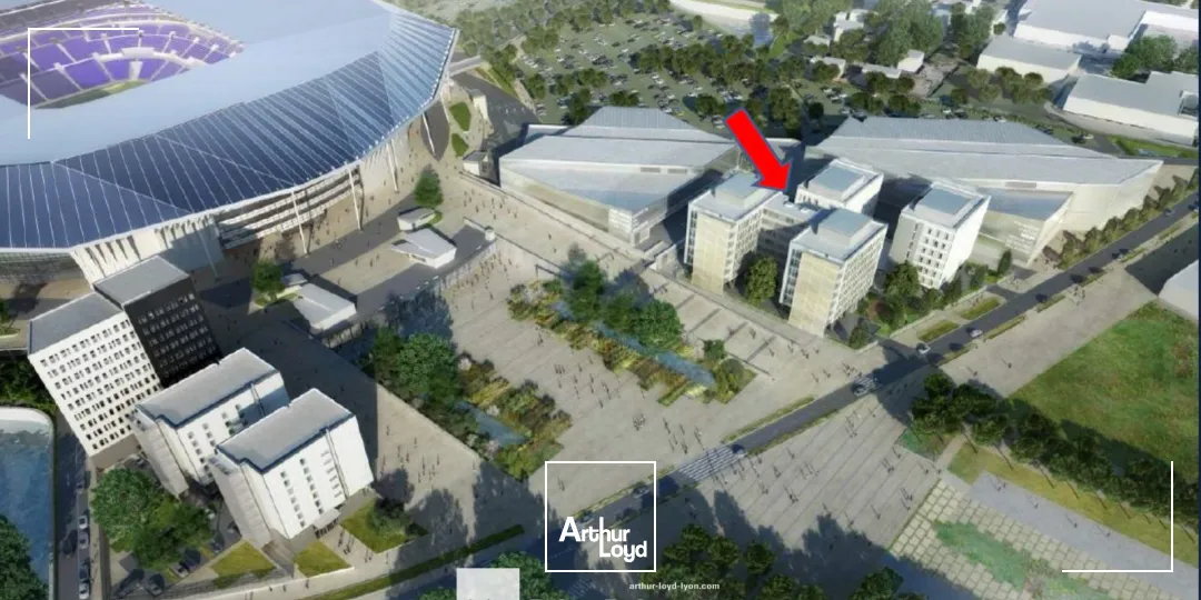 A louer - LE STADIUM - Bureaux avec rooftop commun - Decines Charpieu