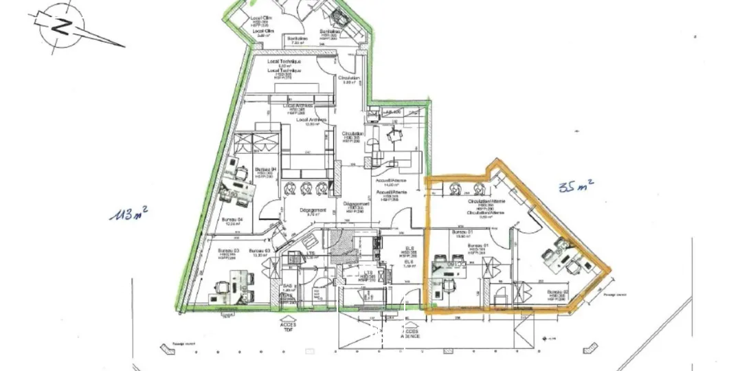 A louer - Local commercial avec vitrine - Décines Charpieu