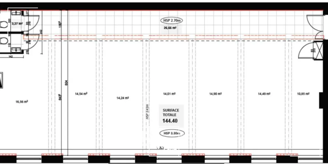 Bureaux - Location - LYON - 69006 - 144.4-144.4 - 7554297