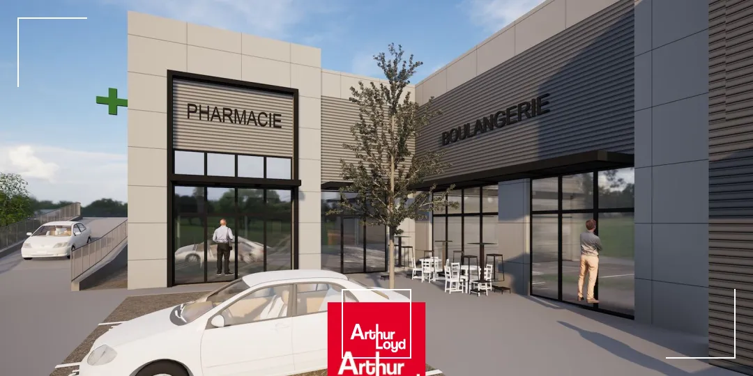À VENDRE : 3 Lots commerciaux de 229 m² et 235 m² et 2 Locaux d'activités de 205 m² et 207 m², au coeur d'un village d'entreprises NEUF livré T1 2027 dont une pharmacie prévue...