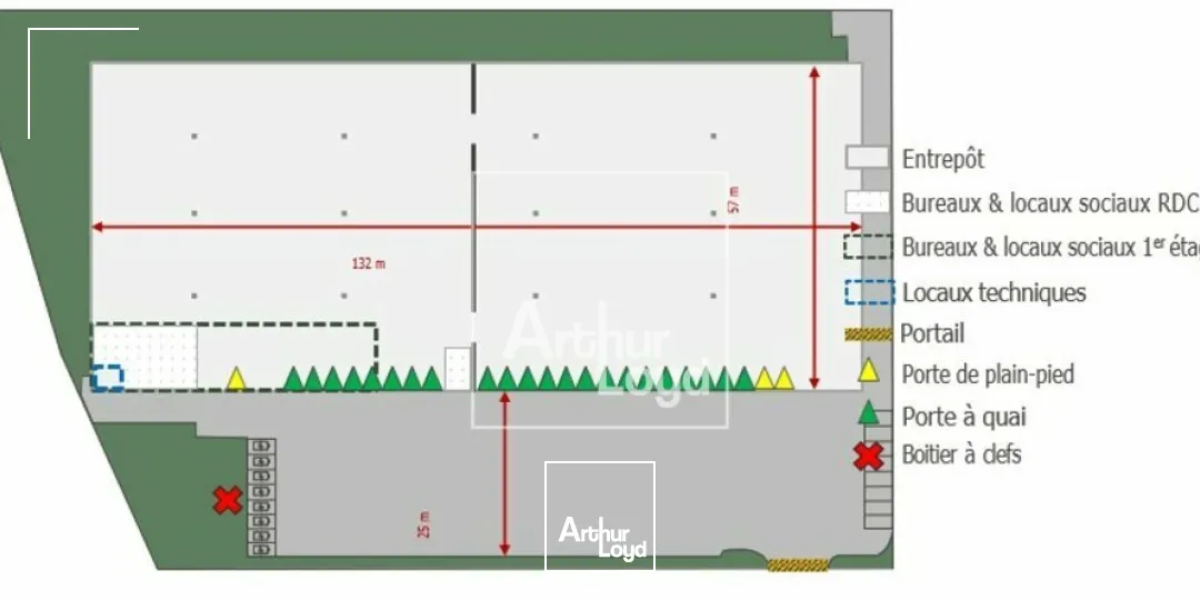 LISSES BATIMENT LOGISTIQUE A LOUER