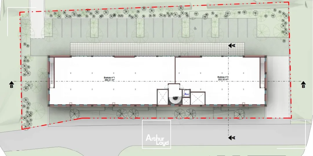 Bureaux neufs à vendre ou à louer - Ensemble immobilier divisible à Mèze sur axe stratégique RD613