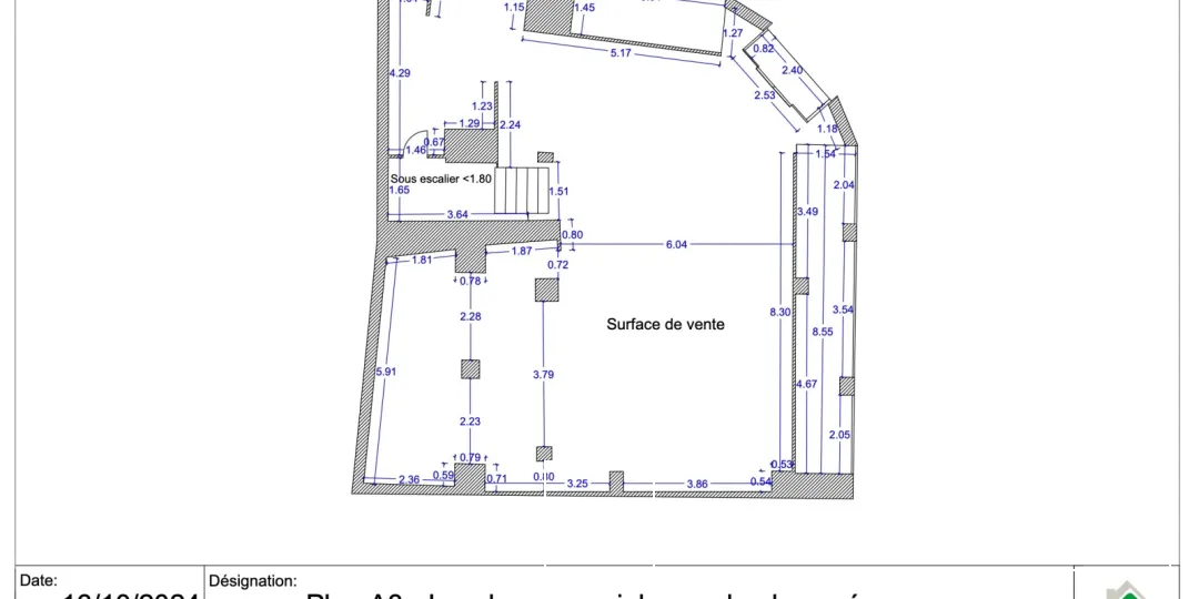 OPPORTUNITE RARE! Très beau local commercial à louer - hyper centre-ville de Douai / 280m2 env !