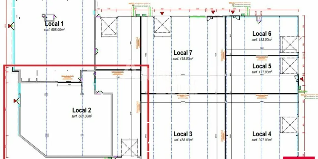 BEAUCOUZE BELLE VISIBILITÉ LOCAL D'ACTIVITÉ/NEGOCE 601 m² A LOUER