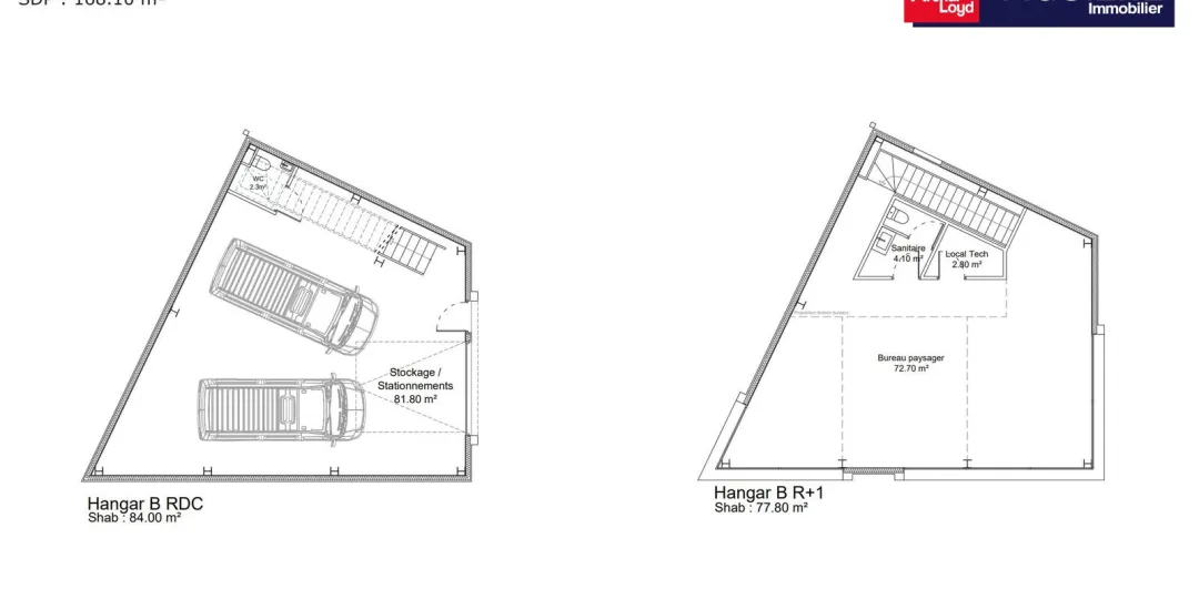 Location Local mixte neuf de 162 m² sur départementale 538 LAMANON