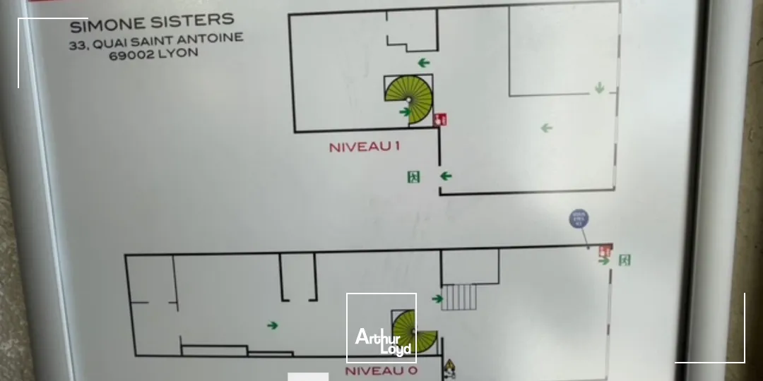 A louer - Local commercial lumineux quais de Saône - Lyon 2ème 