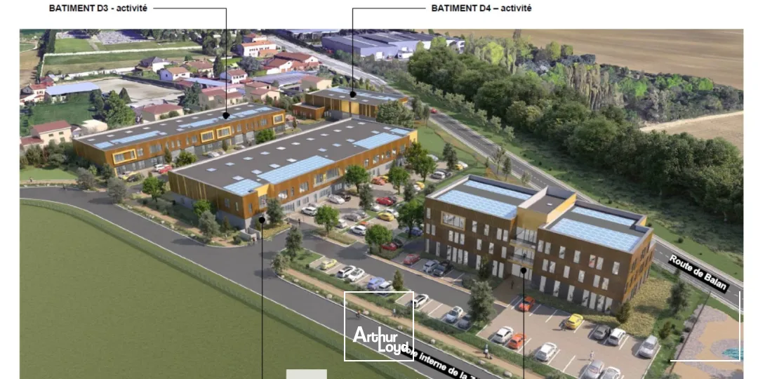 Différentes cellules dans parc neuf - disponible à la vente ou à la location - Situées à La Boisse