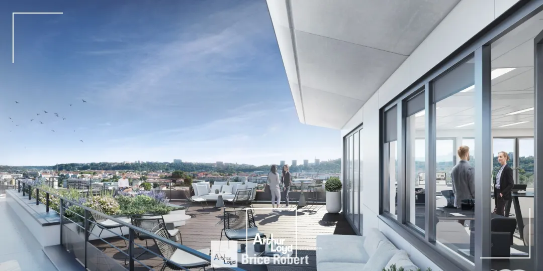 A vendre - LE BRIDGE - Bureaux bénéficiant de loggias, terrasses et/ou balcons - Tassin la demi-lune