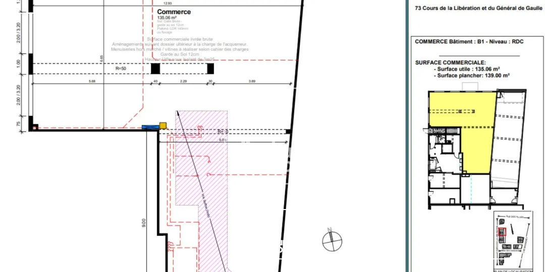Locaux commerciaux - Location - GRENOBLE - 38100 - 76-300 - 7587449