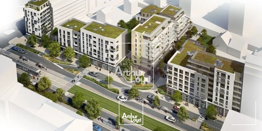 LOCAL COMMERCIAL NEUF 76 m² A LOUER GRENOBLE COURS DE LA LIBERATION 