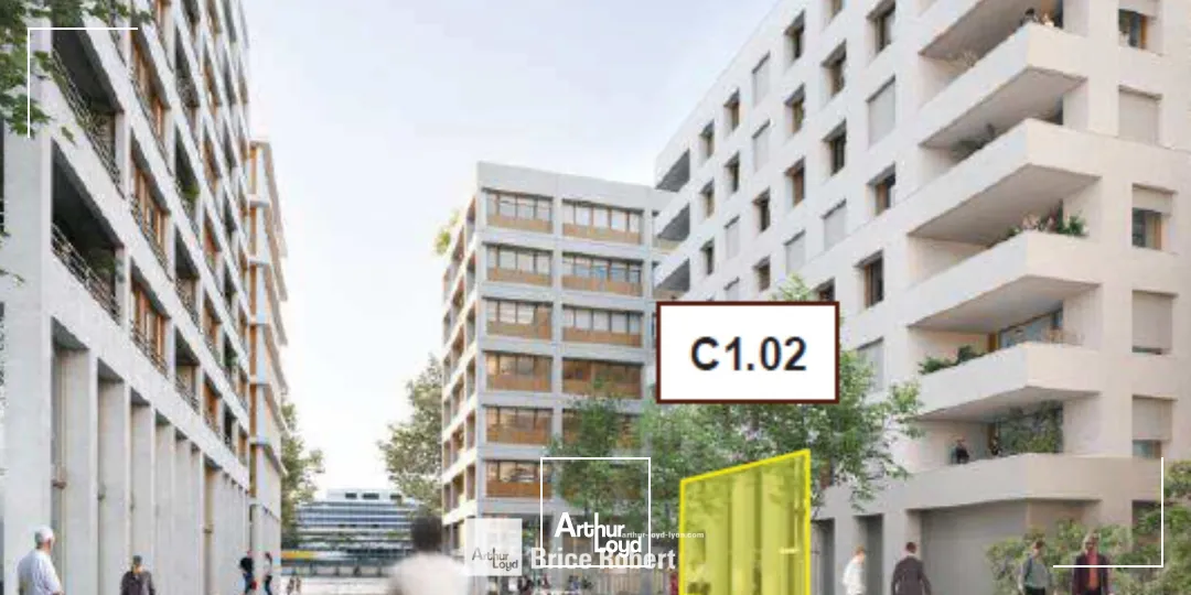 A louer - HOST CONFLUENCE - Locaux Commerciaux neufs - Lyon 2ème