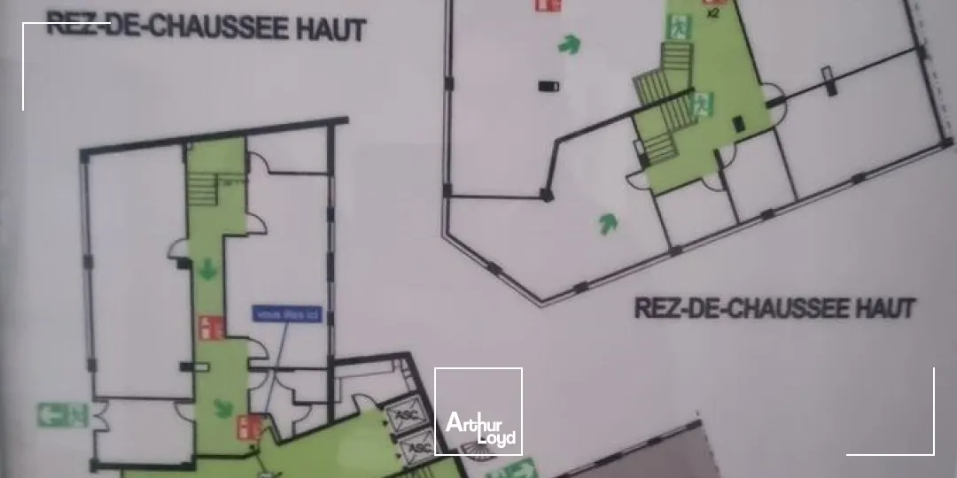 A louer - LES TOPAZES - Bureaux avec mezzanine - Lyon 6ème Part-Dieu