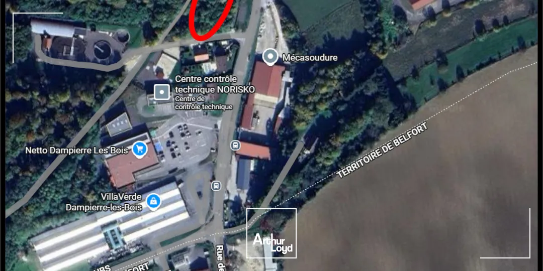 Vends terrain constructible à Dampierre-Les-Bois