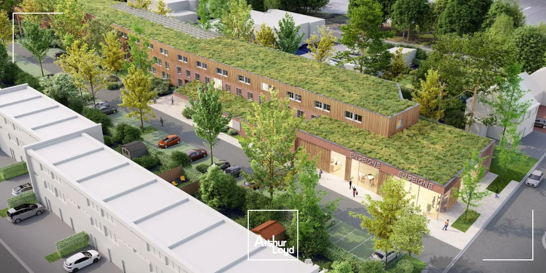 À louer : Local commercial neuf 396 m² - Quartier résidentiel à Villeneuve d'AscqDisponible à la vente 