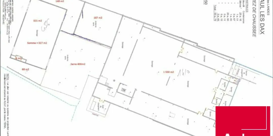 SAINT PAUL LES DAX - local d'activités / Entrepôt de 1.500 m²