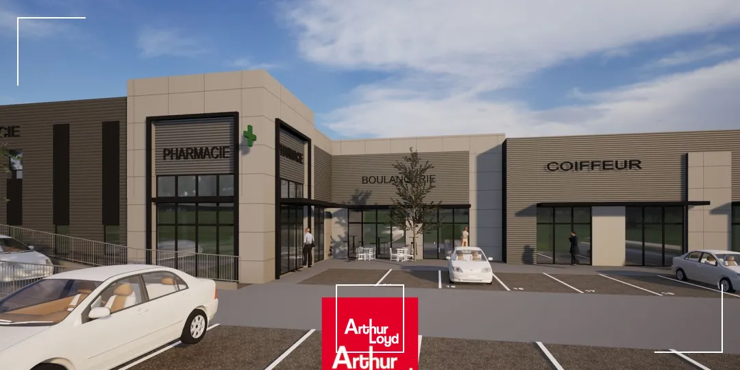À VENDRE : Lot commercial au coeur d'un village d'entreprises NEUF livré T1&nbsp;2027 dont une pharmacie prévue en entrée de parc à Frans