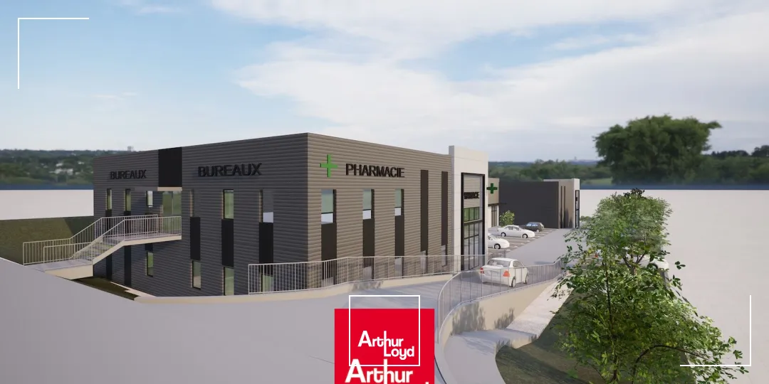 À VENDRE : Lot commercial au coeur d'un village d'entreprises NEUF livré T1&nbsp;2027 dont une pharmacie prévue en entrée de parc à Frans