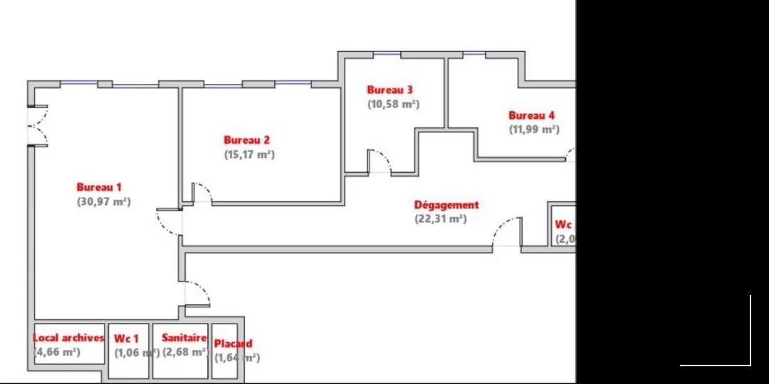 Bureaux - Location - LYON - 69001 - 116.7-116.7 - 7624970