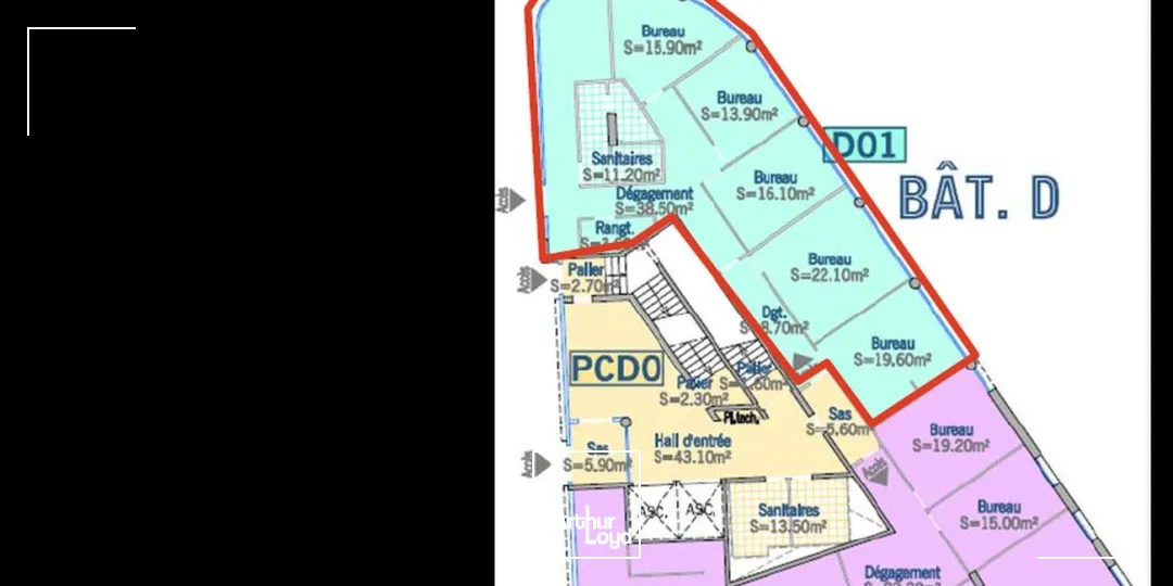 Bureaux - Location - LYON - 69009 - 164-1955.4 - 7677067