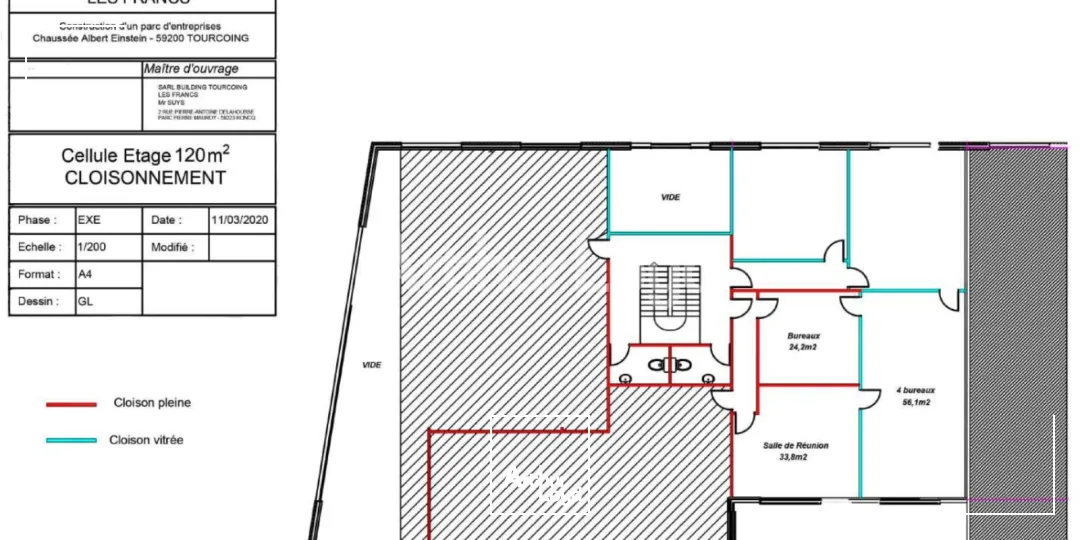 Bureaux - Location - TOURCOING - 59200 - 60-180 - 7718642