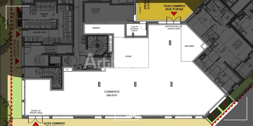 Locaux commerciaux - Location - LA MADELEINE - 59110 - 223.45-470.12 - 7719463