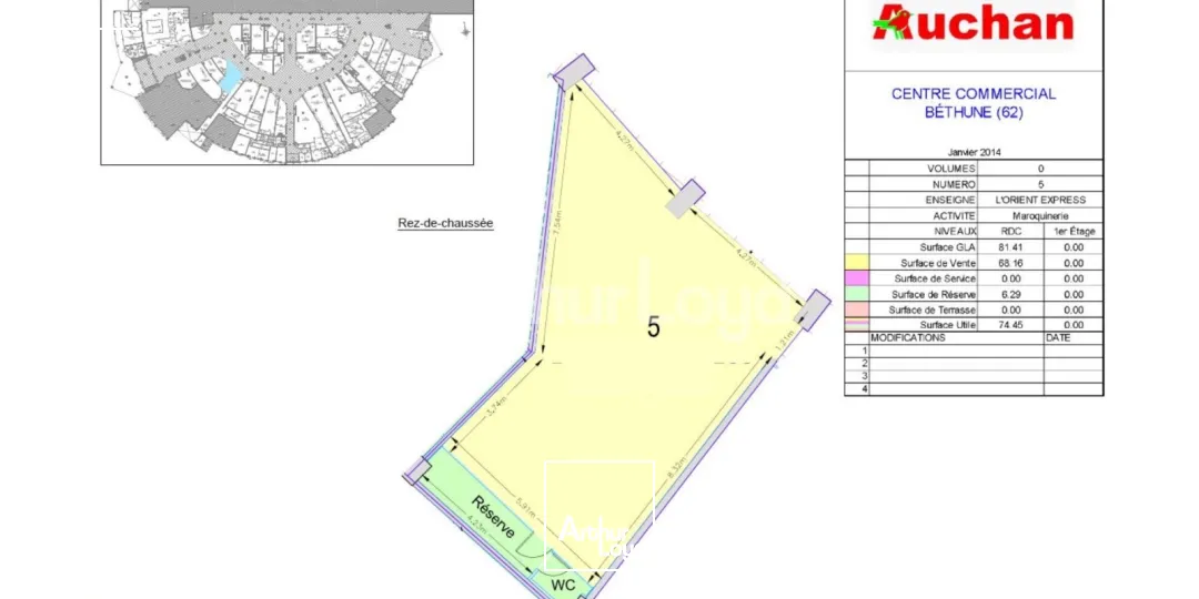 Locaux commerciaux - Location - BETHUNE - 62400 - 276-276 - 7720260