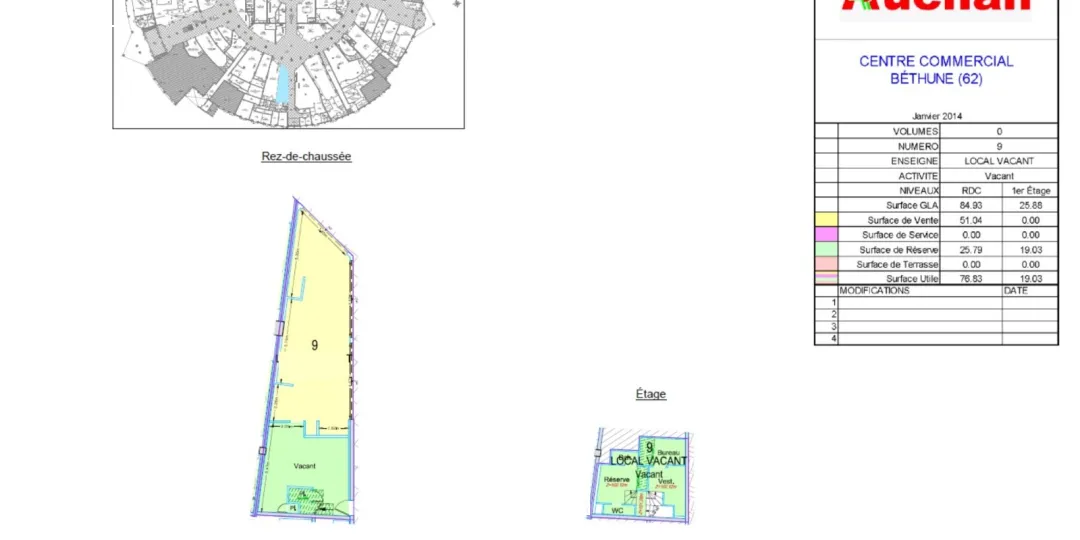 Locaux commerciaux - Location - BETHUNE - 62400 - 276-276 - 7720259