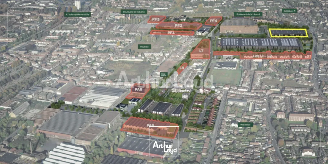 Locaux d'activité & Entrepôts - Vente - WATTRELOS - 59150 - 686-1672 - 7720638