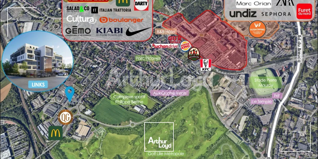 Bureaux - Location - RONCHIN - 59790 - 391.1-4252 - 7720677