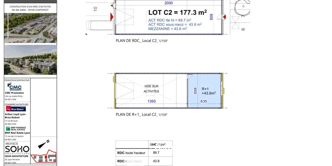 Locaux d'activité & Entrepôts - Vente - CHAPONOST - 69630 - 177.3-177.3 - 7732047