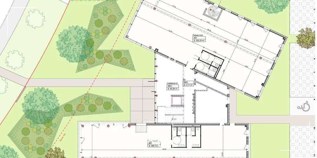 Bureaux - Vente - SAINT MARTIN DU VIVIER - 76160 - 322.68-1864.18 - 7738309