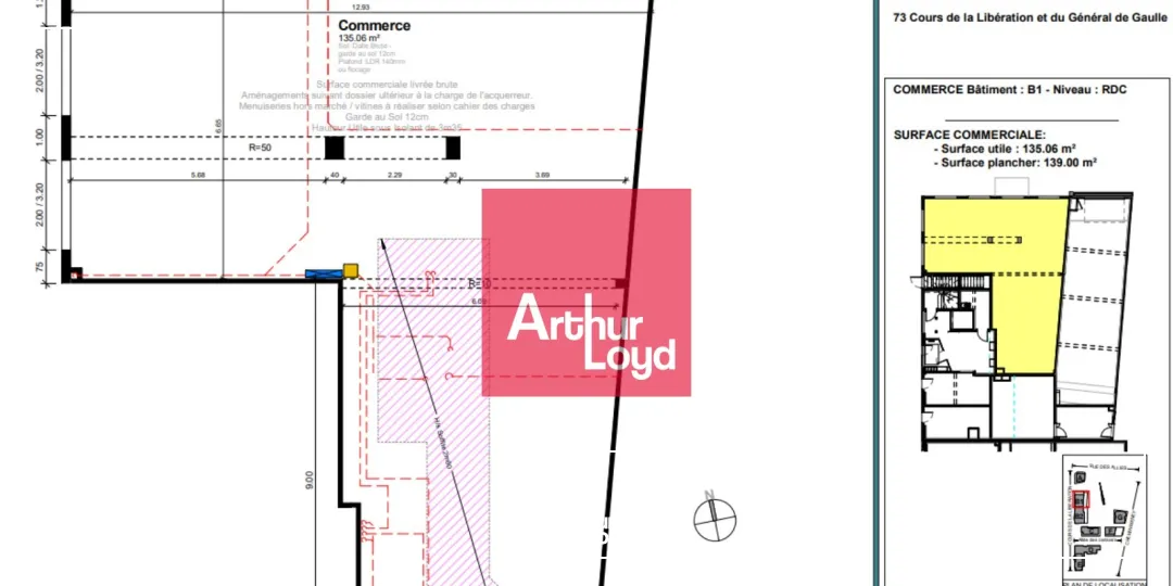 Locaux commerciaux - Location - GRENOBLE - 38100 - 76-300 - 7771885