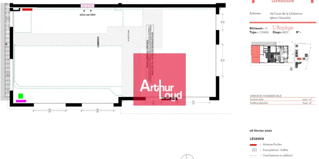 Locaux commerciaux - Location - GRENOBLE - 38100 - 76-300 - 7771886